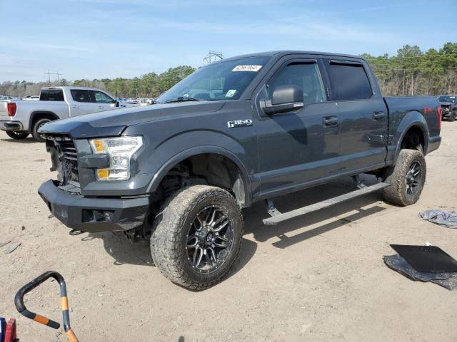 1FTEW1EF6HKC31704 - 2017 FORD F150 SUPERCREW GRAY photo 1