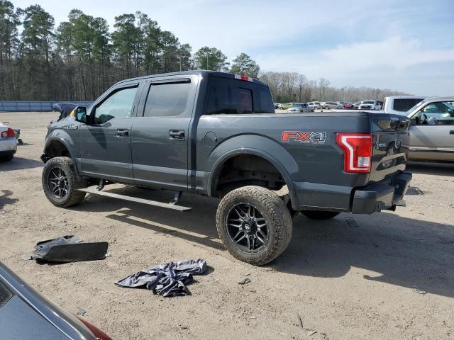 1FTEW1EF6HKC31704 - 2017 FORD F150 SUPERCREW GRAY photo 2