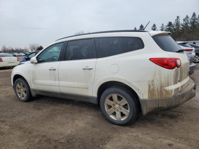 1GNKVGED5CJ406909 - 2012 CHEVROLET TRAVERSE LT WHITE photo 2