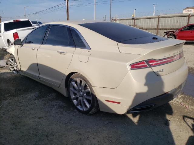 3LN6L2LU7FR606606 - 2015 LINCOLN MKZ HYBRID BEIGE photo 2