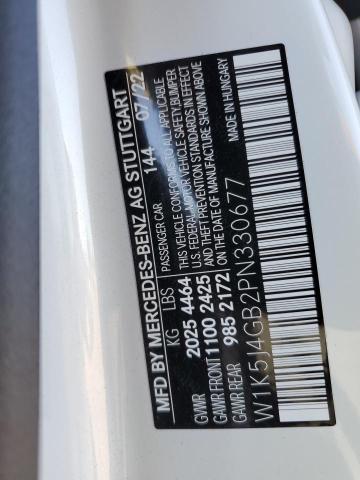 W1K5J4GB2PN330677 - 2023 MERCEDES-BENZ CLA 250 WHITE photo 12