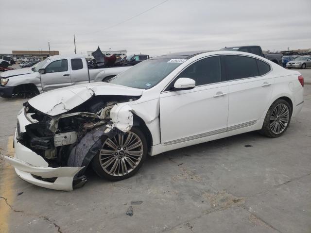 KNALN4D73E5164217 - 2014 KIA CADENZA PREMIUM WHITE photo 1