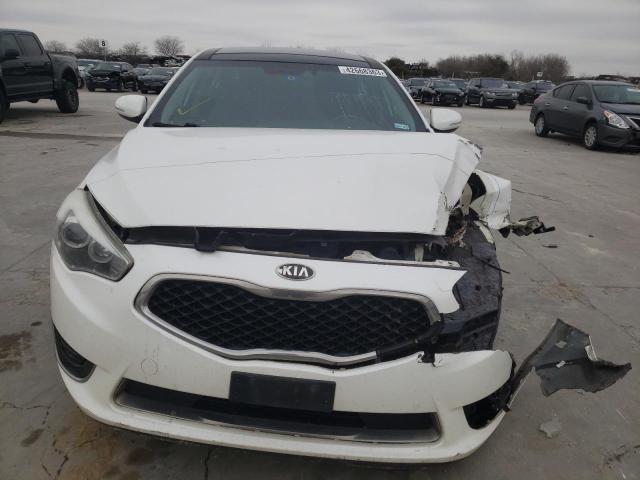 KNALN4D73E5164217 - 2014 KIA CADENZA PREMIUM WHITE photo 5