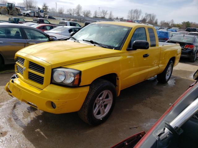 1D7HE42K47S264854 - 2007 DODGE DAKOTA SLT YELLOW photo 1