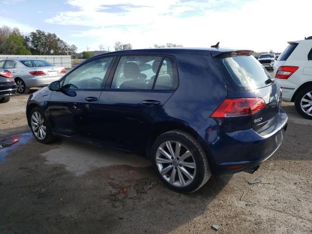 3VW217AU2FM010998 - 2015 VOLKSWAGEN GOLF BLUE photo 2