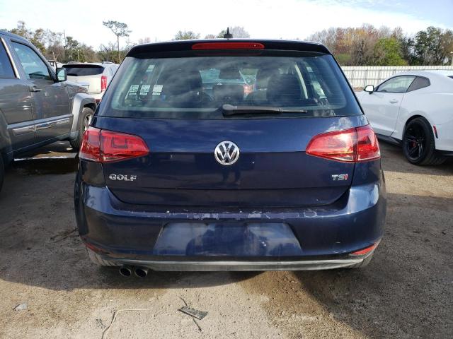 3VW217AU2FM010998 - 2015 VOLKSWAGEN GOLF BLUE photo 6