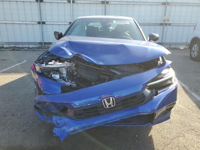 2HGFE2F57NH506245 - 2022 HONDA CIVIC SPORT BLUE photo 5