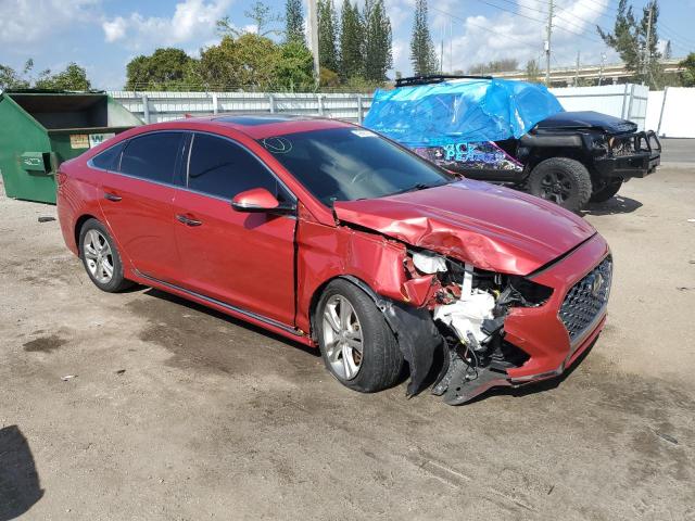 5NPE34AF8JH690947 - 2018 HYUNDAI SONATA SPORT RED photo 4