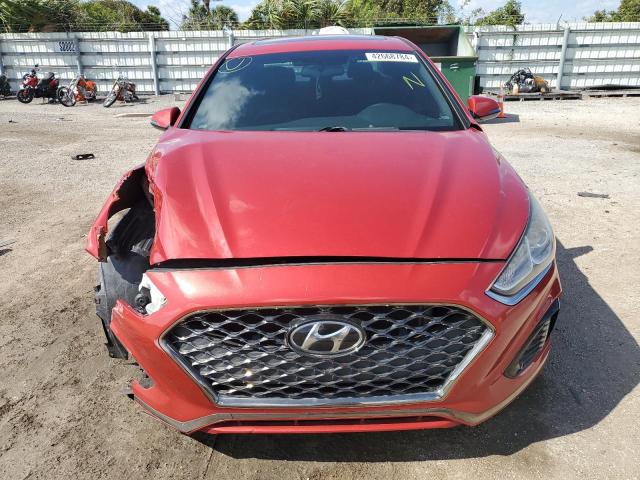 5NPE34AF8JH690947 - 2018 HYUNDAI SONATA SPORT RED photo 5