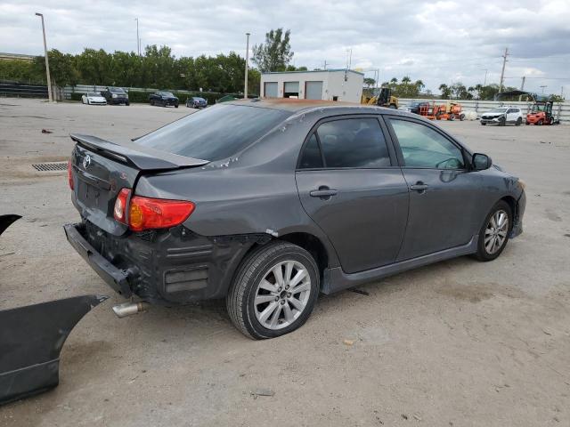 2T1BU4EE0AC452319 - 2010 TOYOTA COROLLA BASE GRAY photo 3