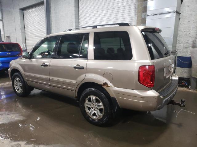 2HKYF18534H615707 - 2004 HONDA PILOT EXL BEIGE photo 2