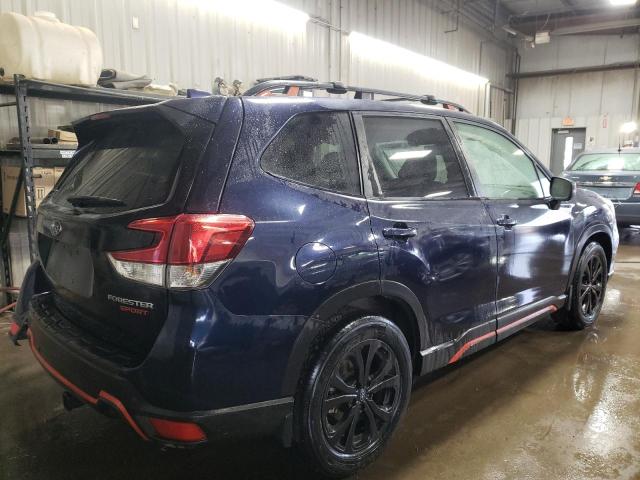 JF2SKAPC0KH529852 - 2019 SUBARU FORESTER SPORT BLUE photo 3