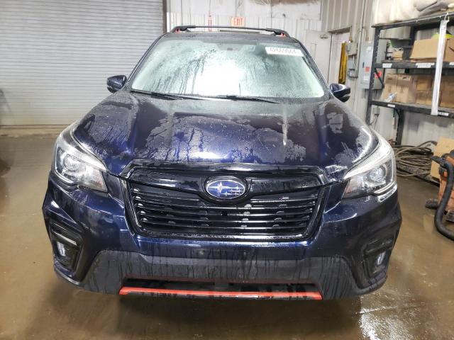 JF2SKAPC0KH529852 - 2019 SUBARU FORESTER SPORT BLUE photo 5