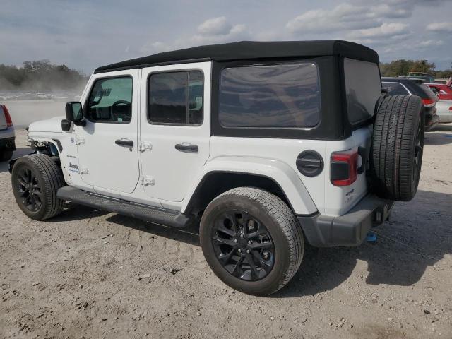 1C4JJXP69NW205454 - 2022 JEEP WRANGLER U SAHARA 4XE WHITE photo 2