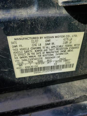 1N4AL21E97N431330 - 2007 NISSAN ALTIMA 2.5 BLUE photo 12