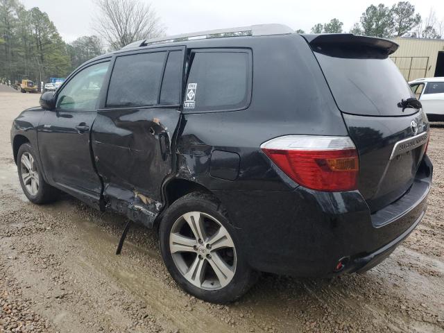 JTEES43A492145549 - 2009 TOYOTA HIGHLANDER SPORT BLACK photo 2