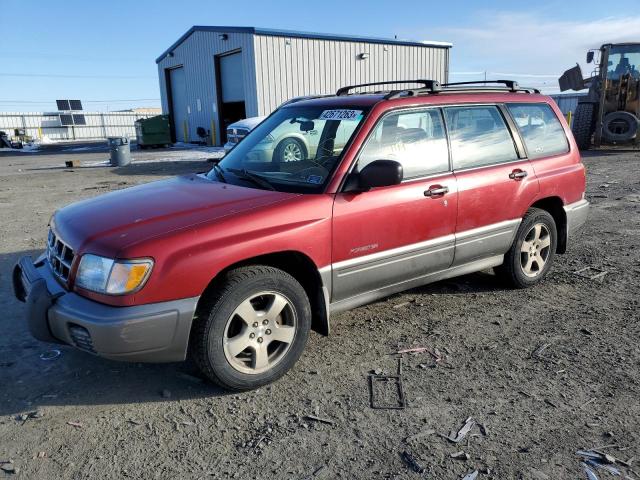 JF1SF6550YH729276 - 2000 SUBARU FORESTER S RED photo 1