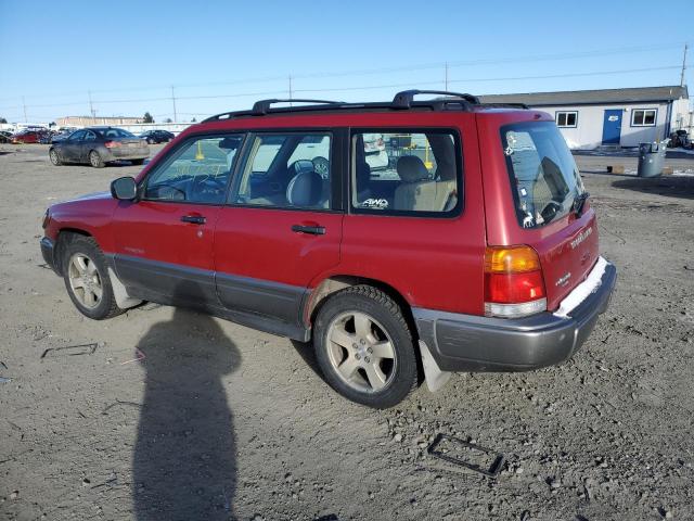 JF1SF6550YH729276 - 2000 SUBARU FORESTER S RED photo 2