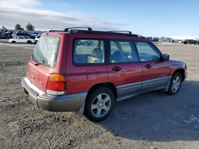 JF1SF6550YH729276 - 2000 SUBARU FORESTER S RED photo 3