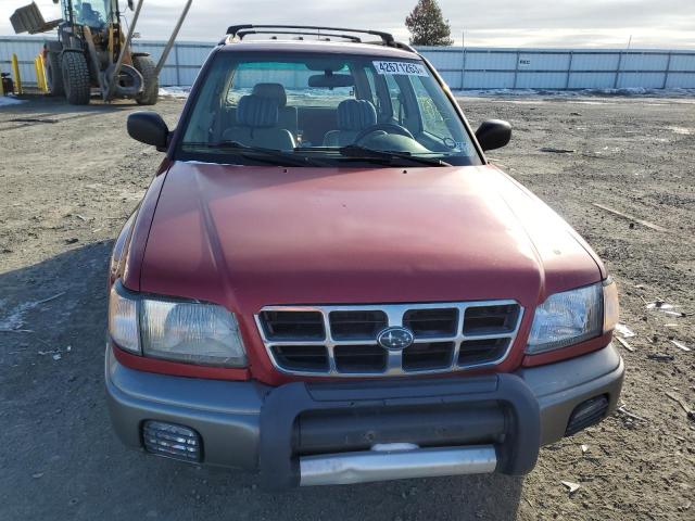 JF1SF6550YH729276 - 2000 SUBARU FORESTER S RED photo 5