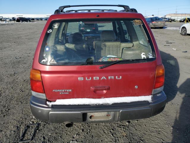 JF1SF6550YH729276 - 2000 SUBARU FORESTER S RED photo 6