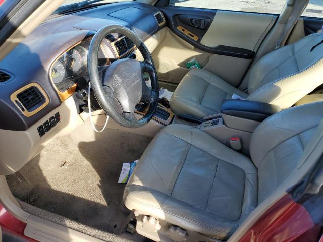 JF1SF6550YH729276 - 2000 SUBARU FORESTER S RED photo 7