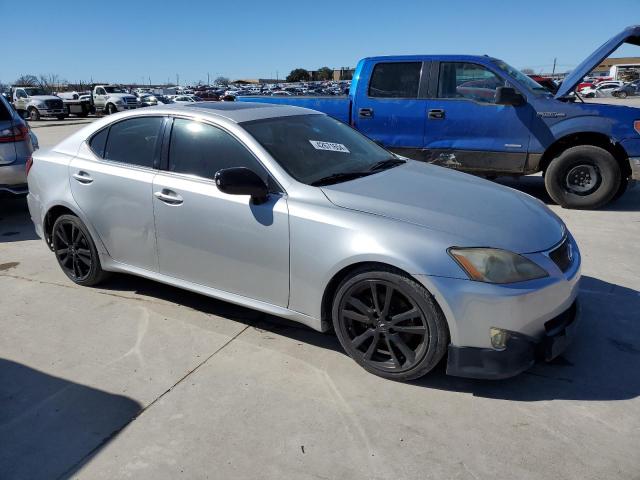 JTHBK262775038277 - 2007 LEXUS IS 250 SILVER photo 4