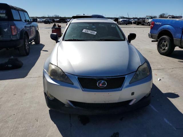 JTHBK262775038277 - 2007 LEXUS IS 250 SILVER photo 5