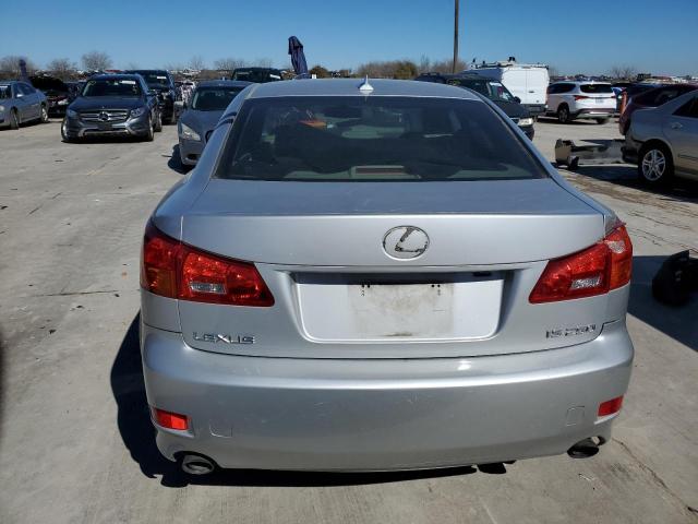 JTHBK262775038277 - 2007 LEXUS IS 250 SILVER photo 6