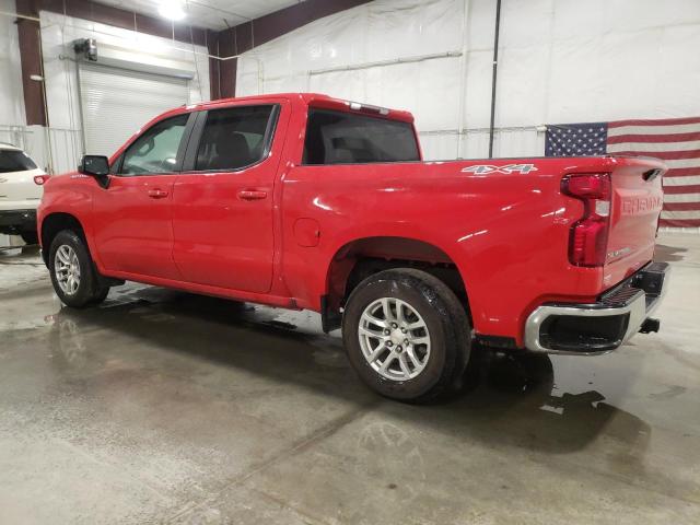 1GCPYJEK5MZ394927 - 2021 CHEVROLET SILVERADO K1500 LT RED photo 2