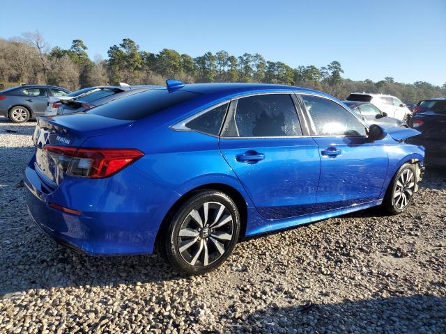 2HGFE1F79NH307841 - 2022 HONDA CIVIC EX BLUE photo 3