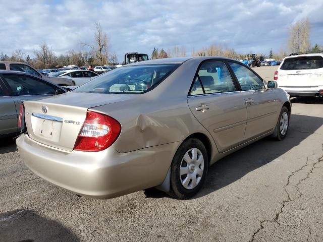 JTDBE32K420028607 - 2002 TOYOTA CAMRY LE GOLD photo 3