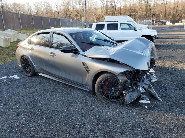 WBS43AY03NFL99387 - 2022 BMW M3 COMPETITION ნაცრისფერი ფოტო 4