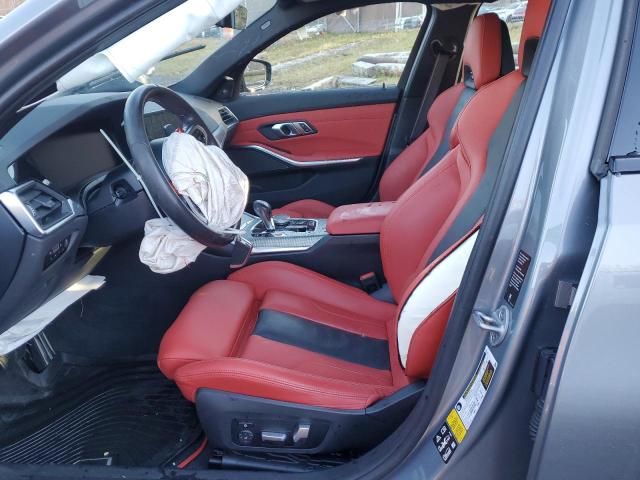 WBS43AY03NFL99387 - 2022 BMW M3 COMPETITION ნაცრისფერი ფოტო 7