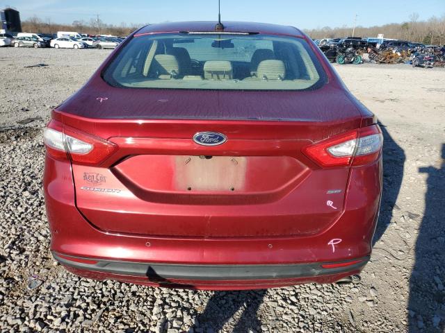 1FA6P0H73G5111801 - 2016 FORD FUSION SE BURGUNDY photo 6