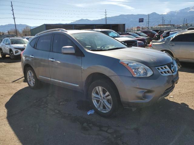 JN8AS5MV9DW638675 - 2013 NISSAN ROGUE S GRAY photo 4