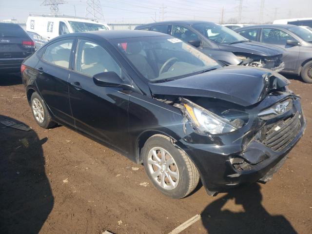 KMHCT4AE7DU472292 - 2013 HYUNDAI ACCENT GLS BLACK photo 4