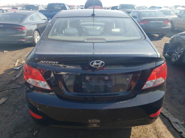 KMHCT4AE7DU472292 - 2013 HYUNDAI ACCENT GLS BLACK photo 6