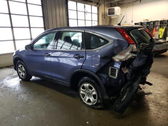 2HKRM4H35EH697077 - 2014 HONDA CR-V LX BLUE photo 2