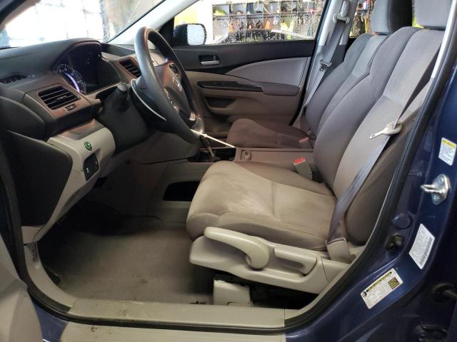 2HKRM4H35EH697077 - 2014 HONDA CR-V LX BLUE photo 7