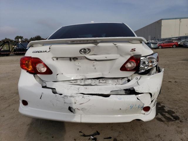 1NXBU4EE5AZ380662 - 2010 TOYOTA COROLLA BASE WHITE photo 6