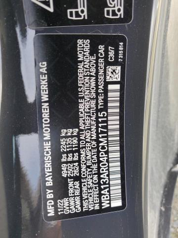 WBA13AR04PCM17115 - 2023 BMW M440XI CHARCOAL photo 12