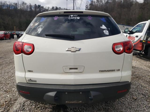 1GNKVEED4BJ415099 - 2011 CHEVROLET TRAVERSE LS WHITE photo 6