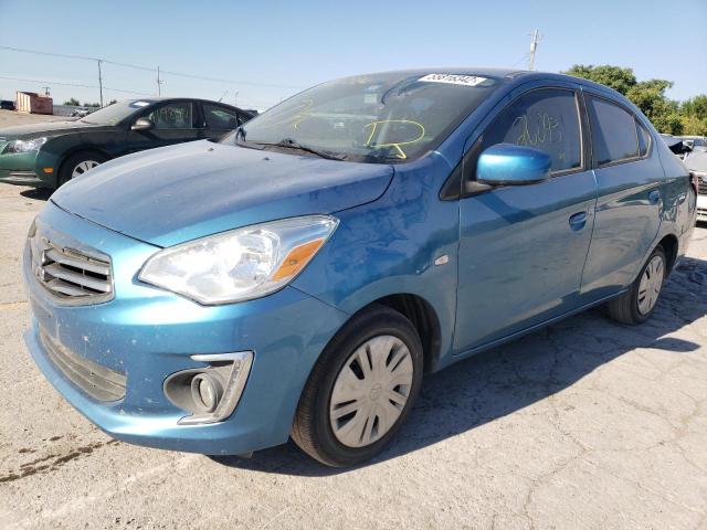 ML32F3FJ8HH002586 - 2017 MITSUBISHI MIRAGE G4 ES TEAL photo 2