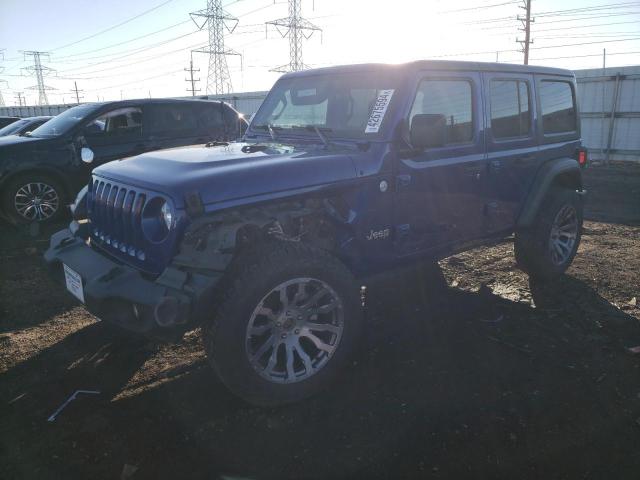 1C4HJXDN5KW645855 - 2019 JEEP WRANGLER U SPORT BLUE photo 1