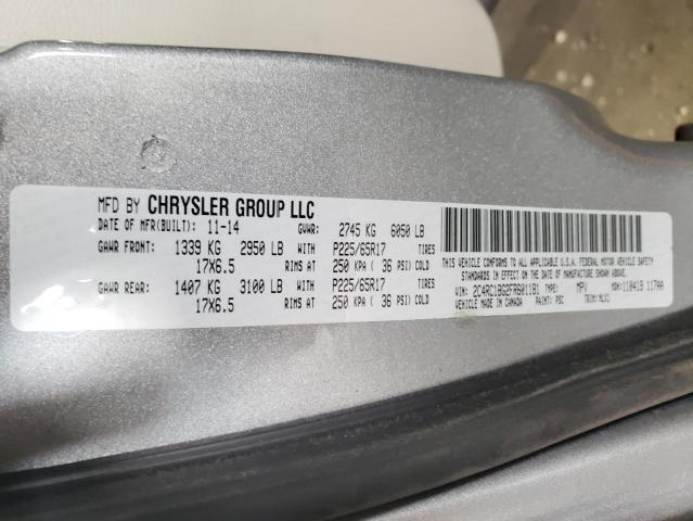 2C4RC1BG2FR601181 - 2015 CHRYSLER TOWN & COU TOURING ვერცხლისფერი ფოტო 14