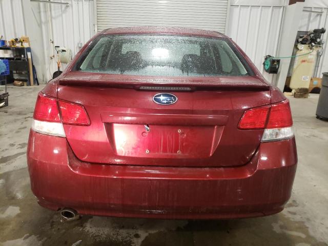 4S3BMCG62C3035604 - 2012 SUBARU LEGACY 2.5I PREMIUM BURGUNDY photo 6