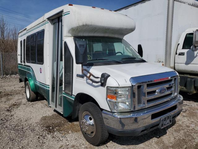 1FD3E35LX8DB52175 - 2008 FORD ECONOLINE E350 SUPER DUTY CUTAWAY VAN GREEN photo 4