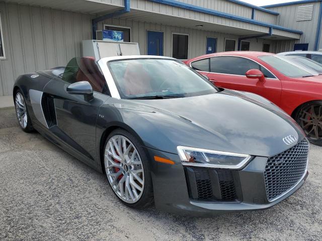 WUAVACFX0H7905028 - 2017 AUDI R8 SPYDER GRAY photo 4