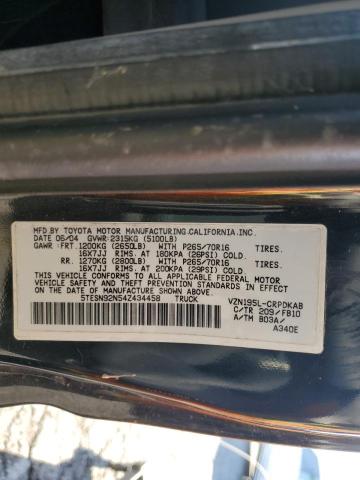 5TESN92N54Z434458 - 2004 TOYOTA TACOMA XTRACAB PRERUNNER Qara foto 12